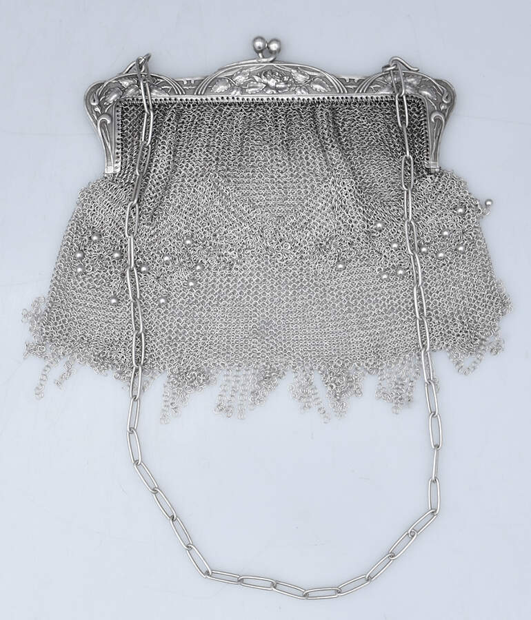 Sterling Hollowware Mesh Purse by Unknown Manufacturer-1