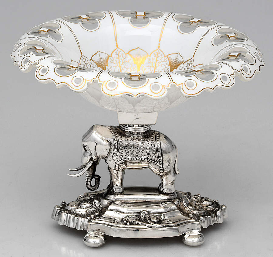 Sterling Hollowware Sterling Compote with Crystal Bowl by Unknown Manufacturer-1