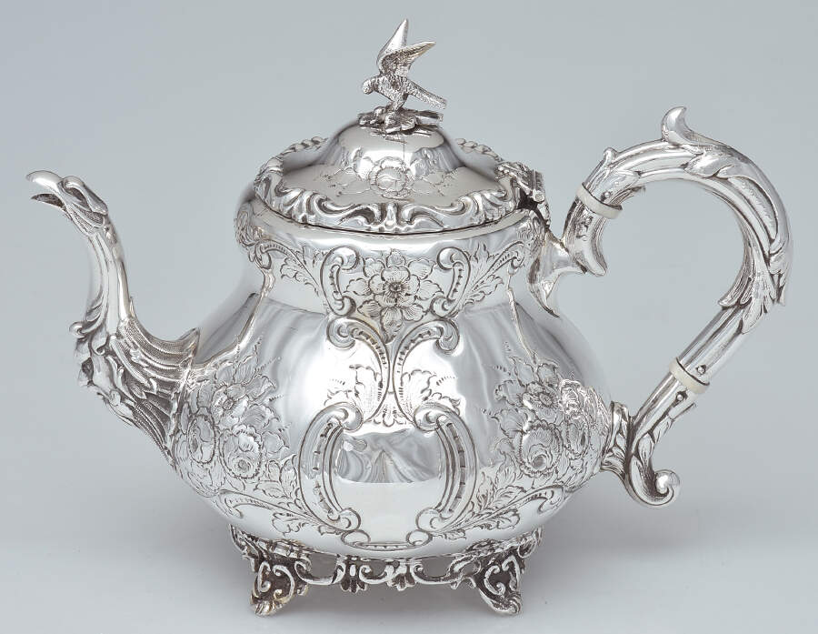 Silverplate Hollowware Silverplate Teapot by Unknown Manufacturer-1