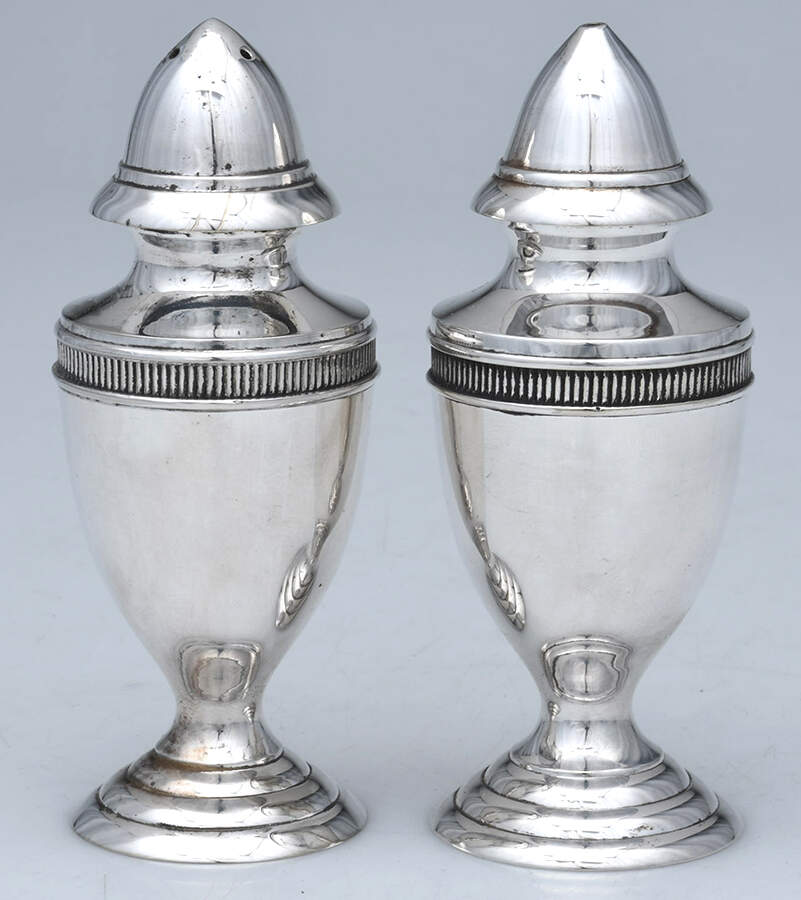 Silverplate Hollowware Salt & Pepper Set by Unknown Manufacturer-1