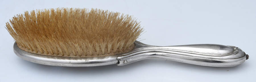 Silverplate Hollowware 2 Pc Vanity Set (Hair Brush & Mirror) by Unknown Manufacturer-3