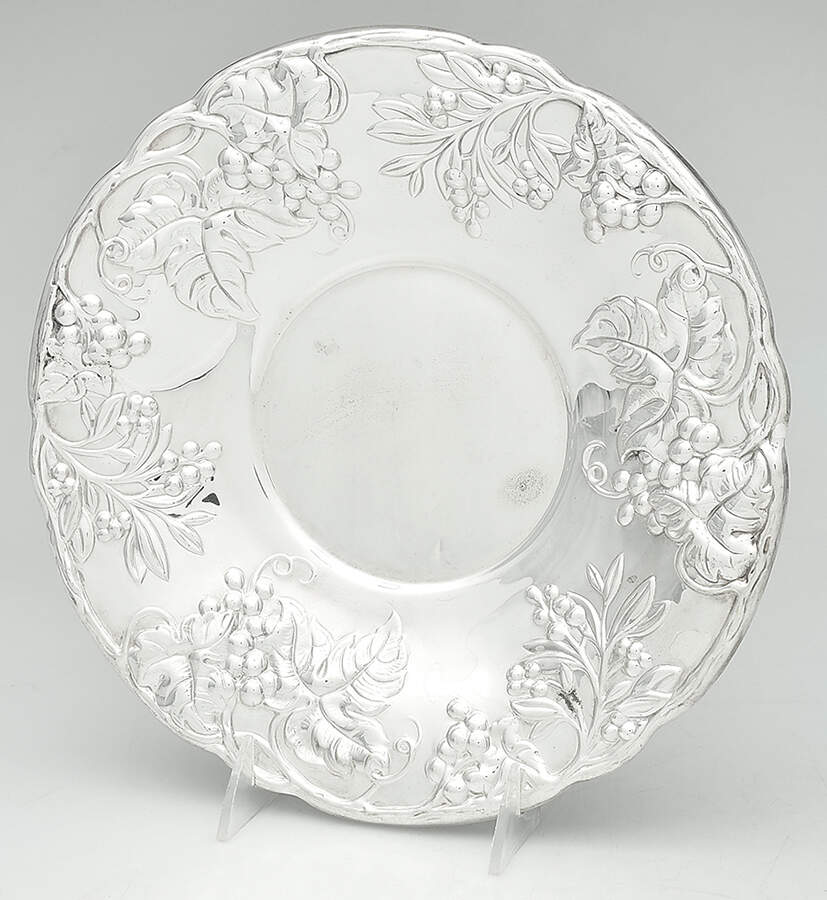 Silverplate Hollowware Silverplate Sandwich Plate by Unknown Manufacturer-1