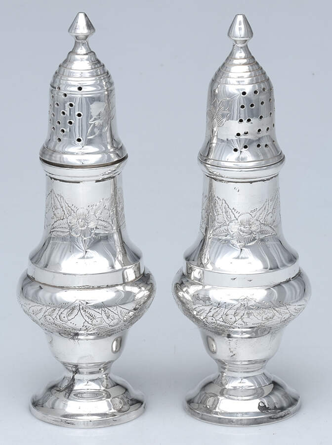Silverplate Hollowware Pair of Muffineers by Unknown Manufacturer-1