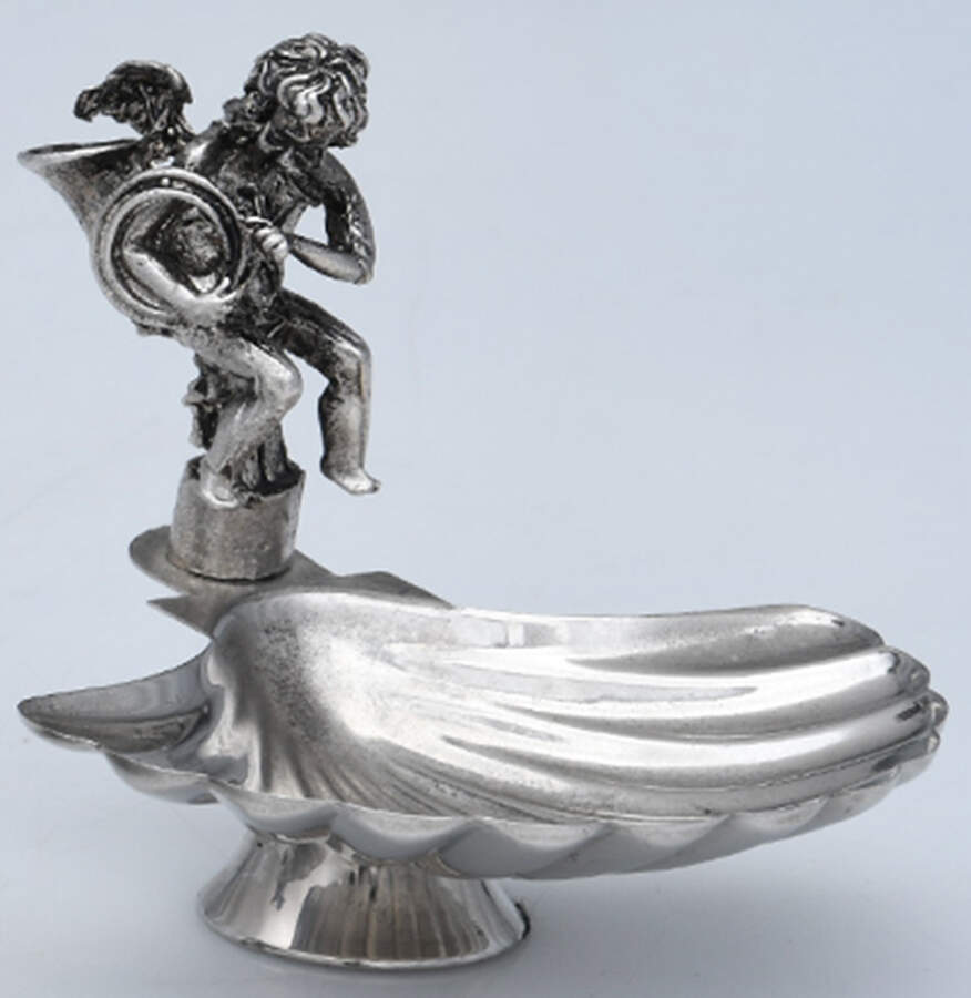 Silverplate Hollowware Shell Nut Dish by Unknown Manufacturer-1