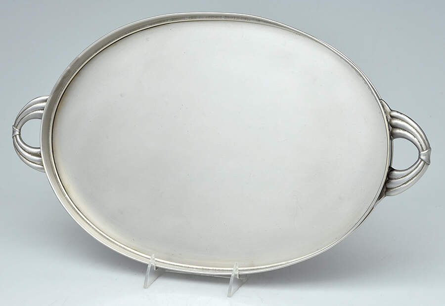 Silverplate Hollowware 18" Gallery Tray by Unknown Manufacturer-1