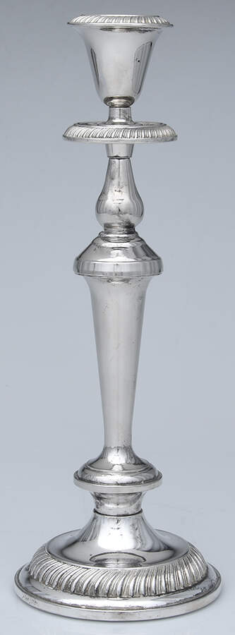 Silverplate Hollowware 11" Weighted Candlestick by Unknown Manufacturer-1