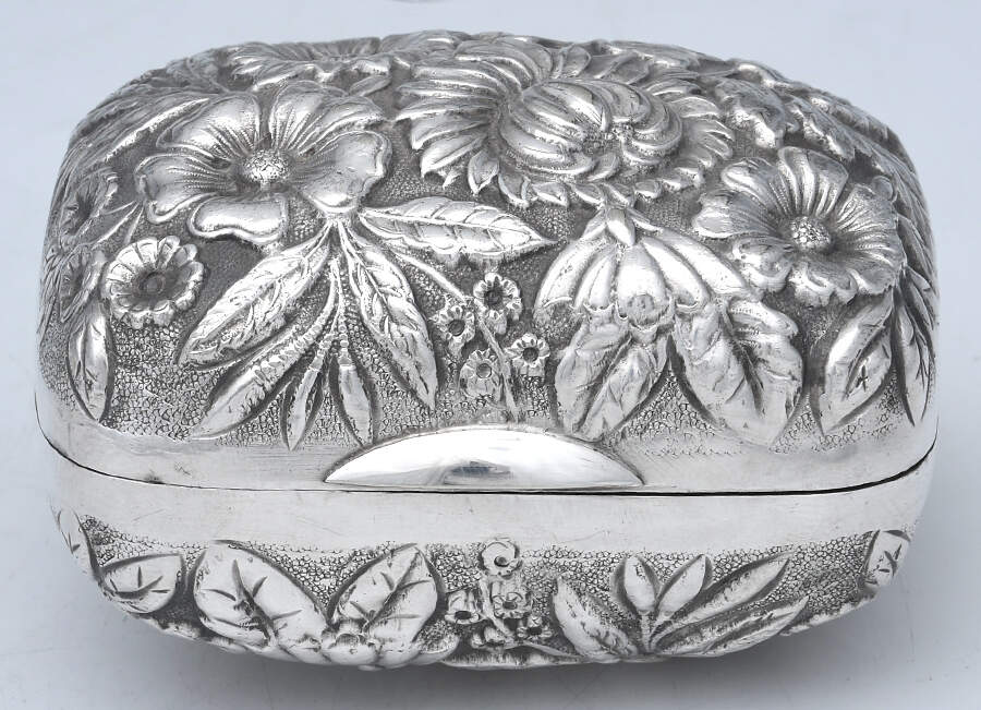 Silverplate Hollowware Soap Box with Hinged Lid by Unknown Manufacturer-1