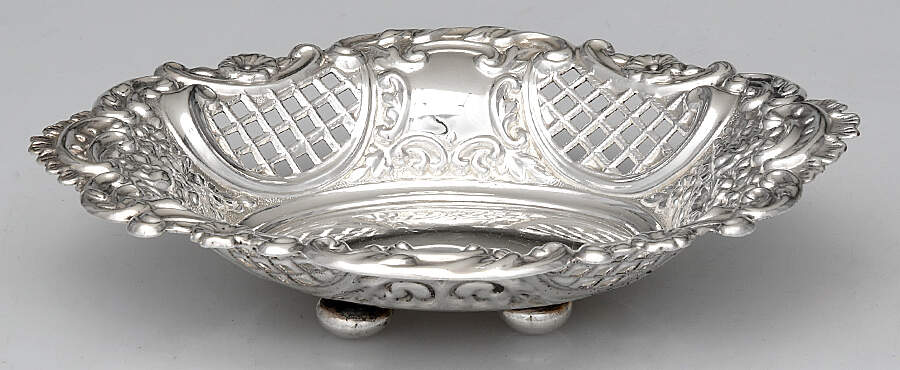 Silverplate Hollowware 5" Bon Bon Bowl by Unknown Manufacturer-1