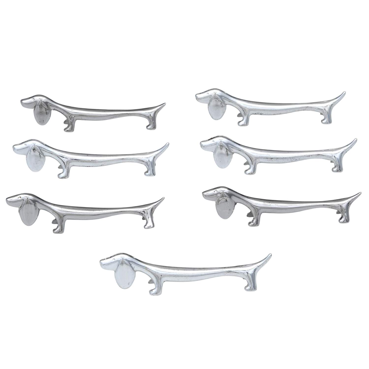 Silverplate Hollowware Knife Rest - Set of 7 by Unknown Manufacturer-1