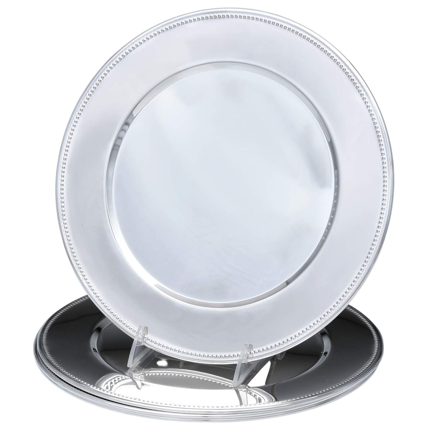 Silverplate Hollowware 11" Charger/Service Plate - Set of 4 by Unknown Manufacturer-1