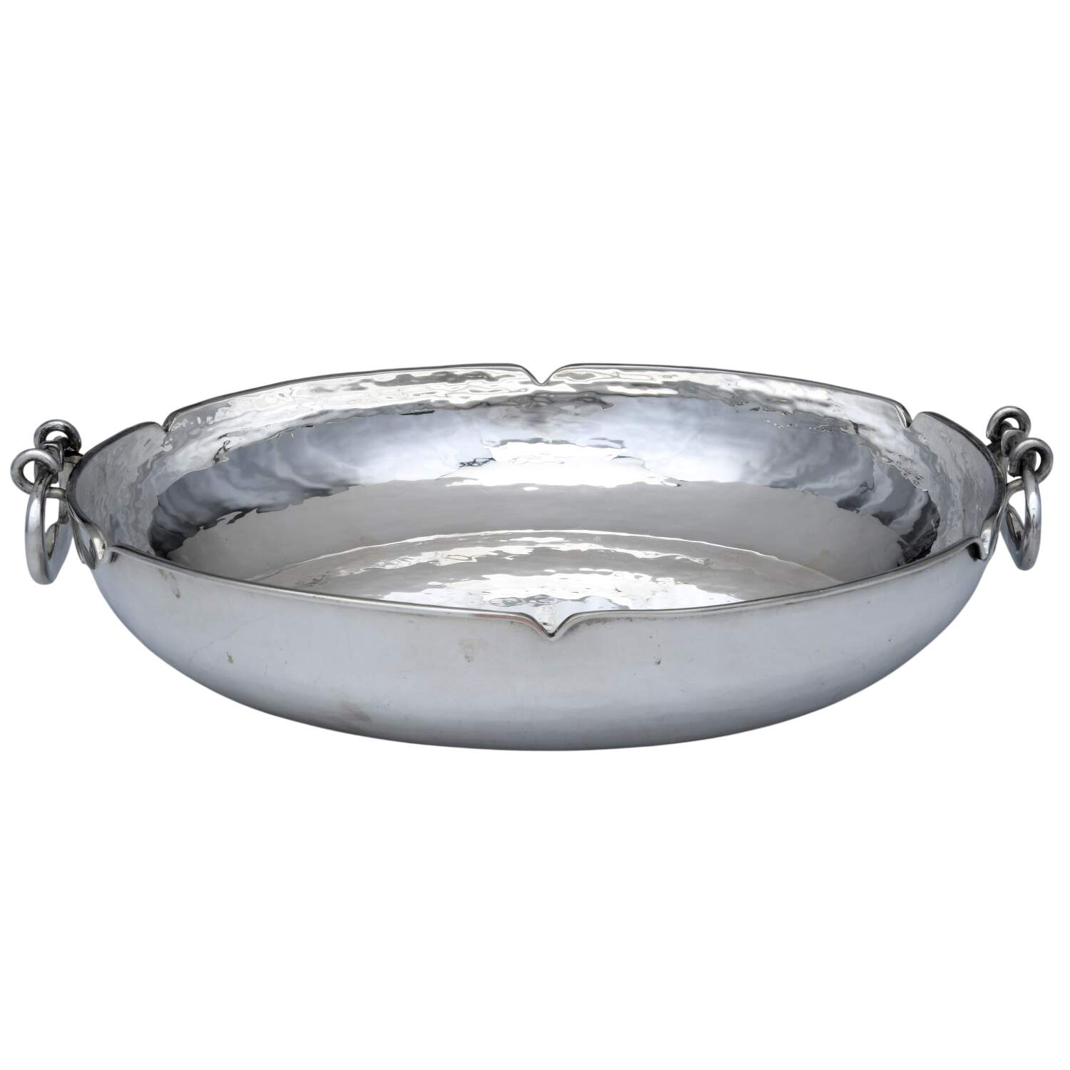Silverplate Hollowware 10" Round Handled Bowl by Unknown Manufacturer-1