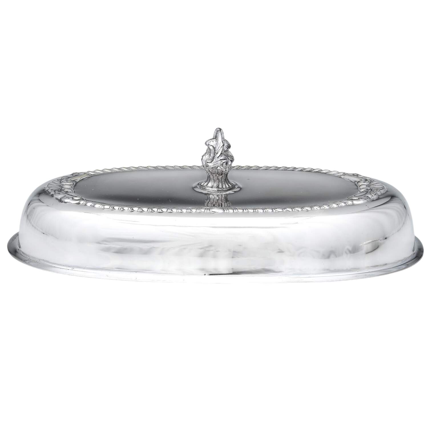 Silverplate Hollowware Lid for 1/4 Lb Butter by Unknown Manufacturer-1