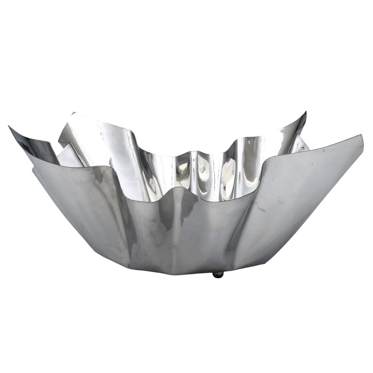 Stainless Hollowware 12" Square Bowl by Unknown Manufacturer-1