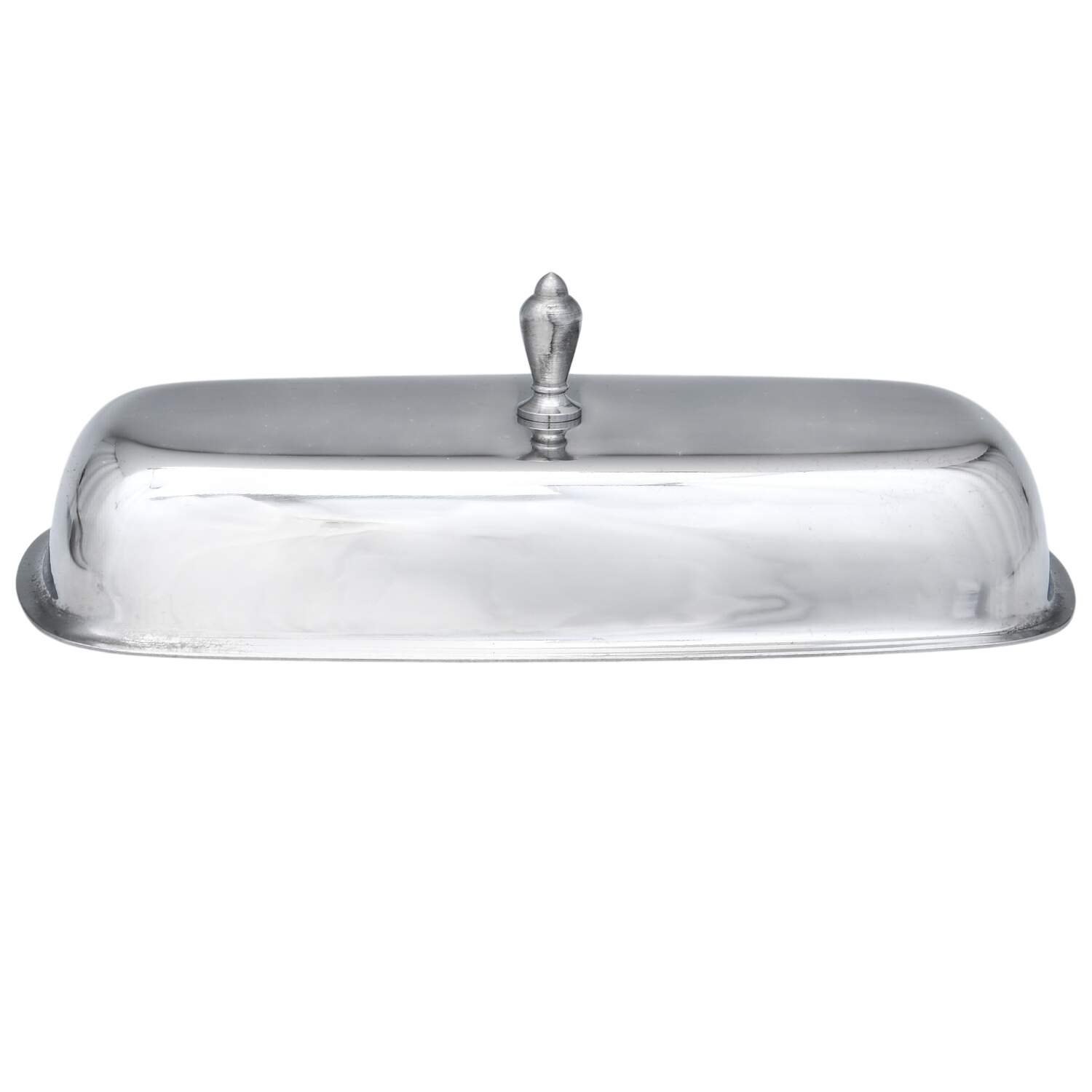 Stainless Hollowware Lid for 1/4 Lb Butter by Unknown Manufacturer-1