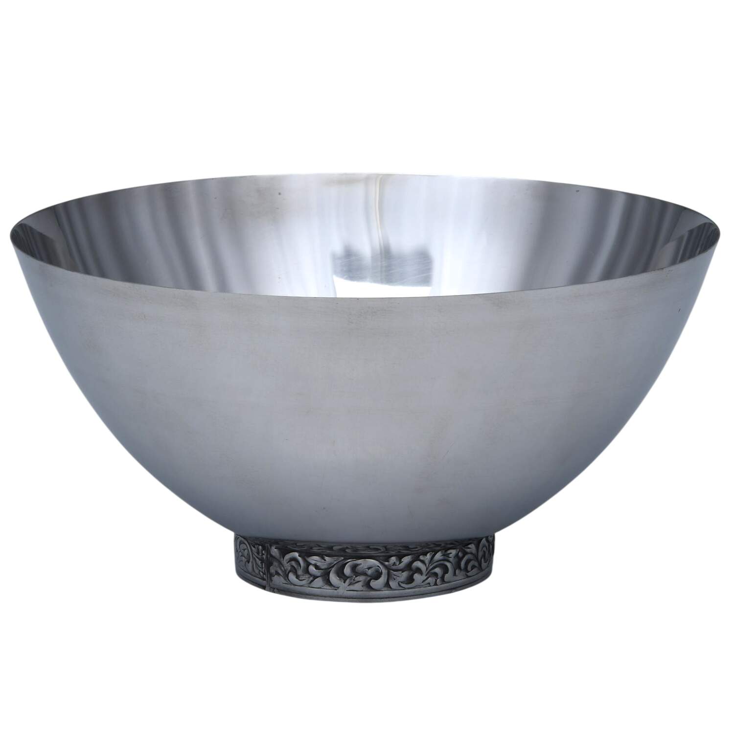 Stainless Hollowware 9" Pedestal Fruit Bowl by Unknown Manufacturer-1