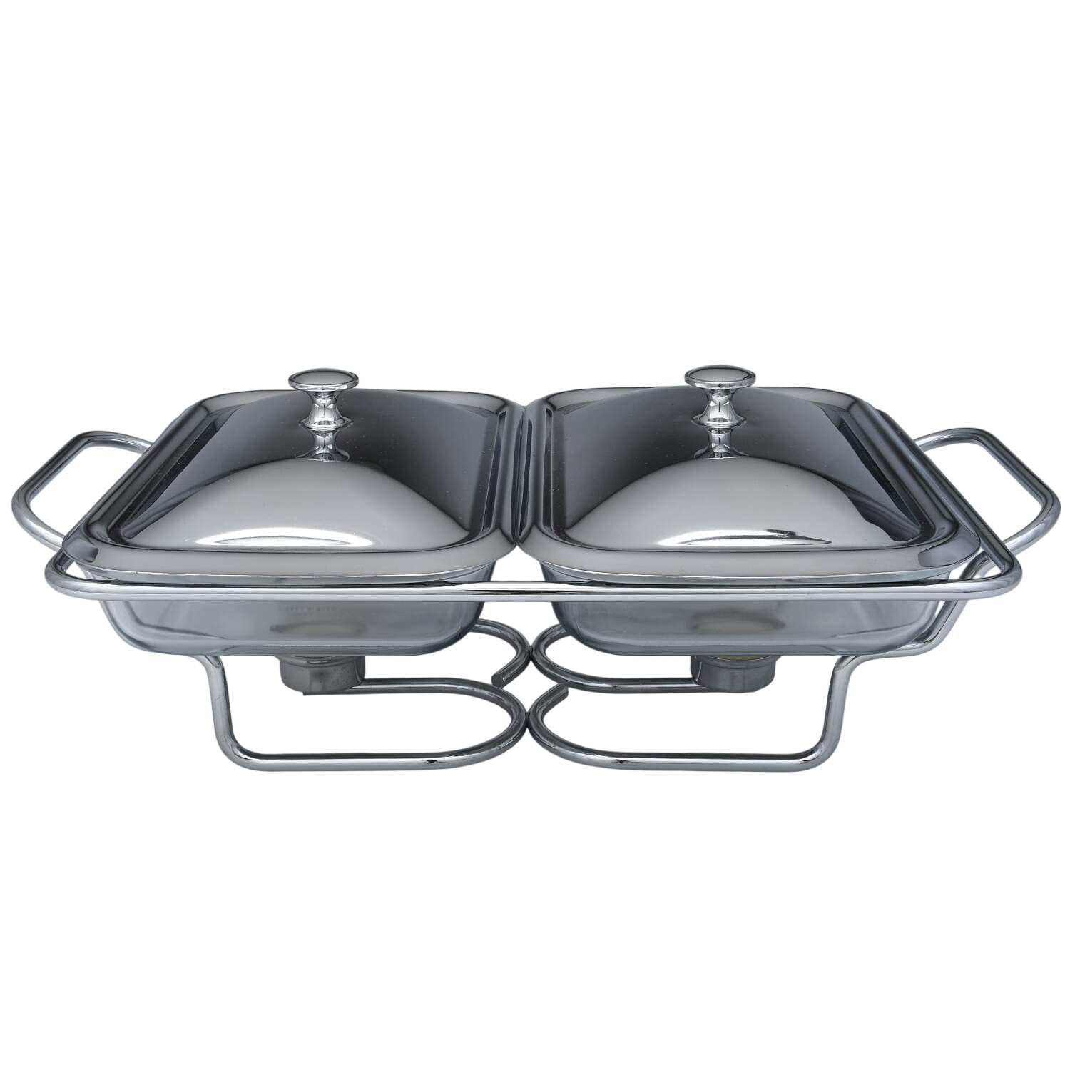 Stainless Hollowware Double 2-Quart Tealight Warmer by Unknown Manufacturer-1