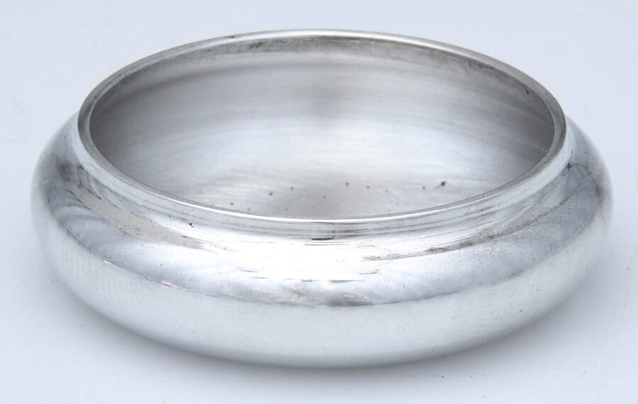 Pewter Hollowware Pill Box No Lid by Unknown Manufacturer-1