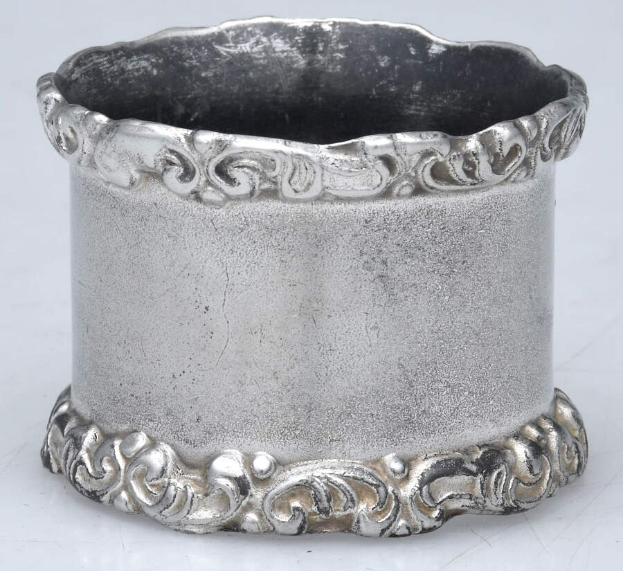 Pewter Hollowware Napkin Ring by Unknown Manufacturer-1