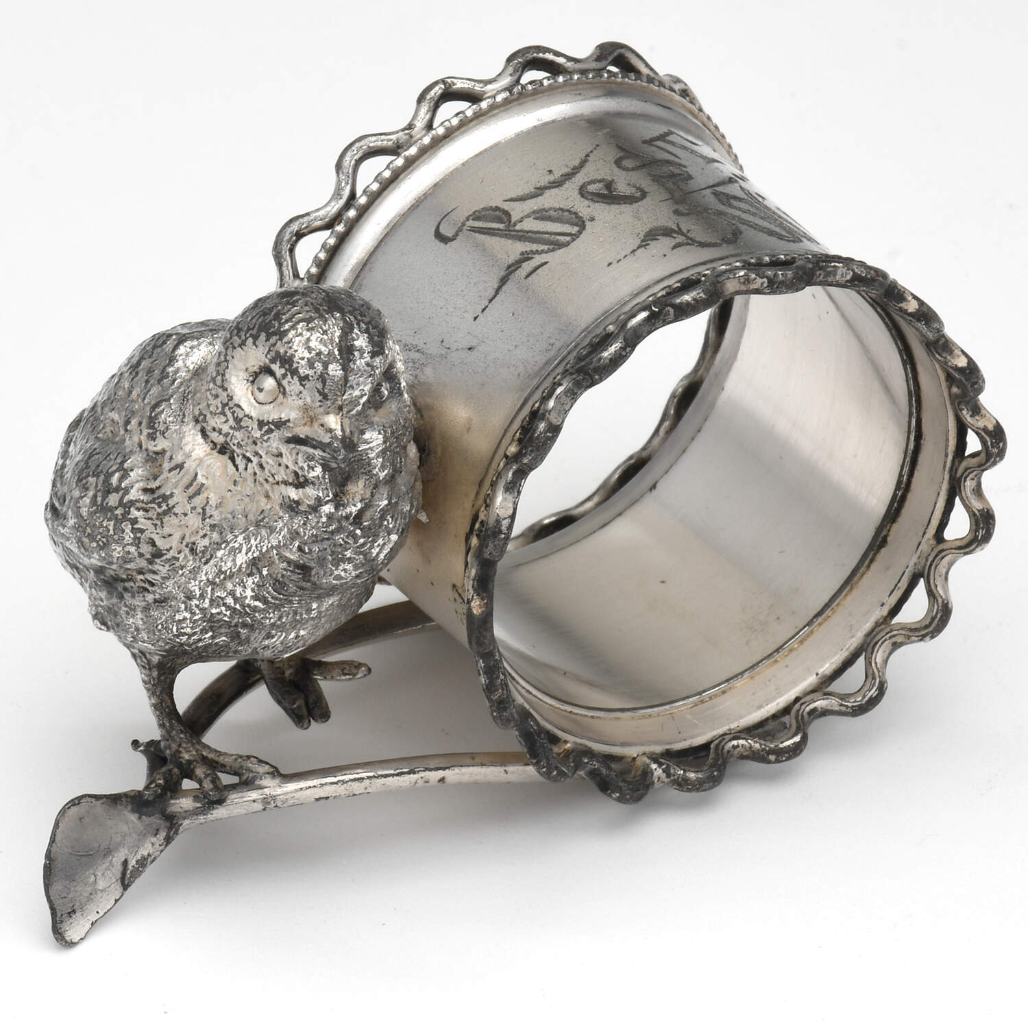 Figural Napkin Rings (Silverplate Napkin Ring by Unknown Manufacturer-1