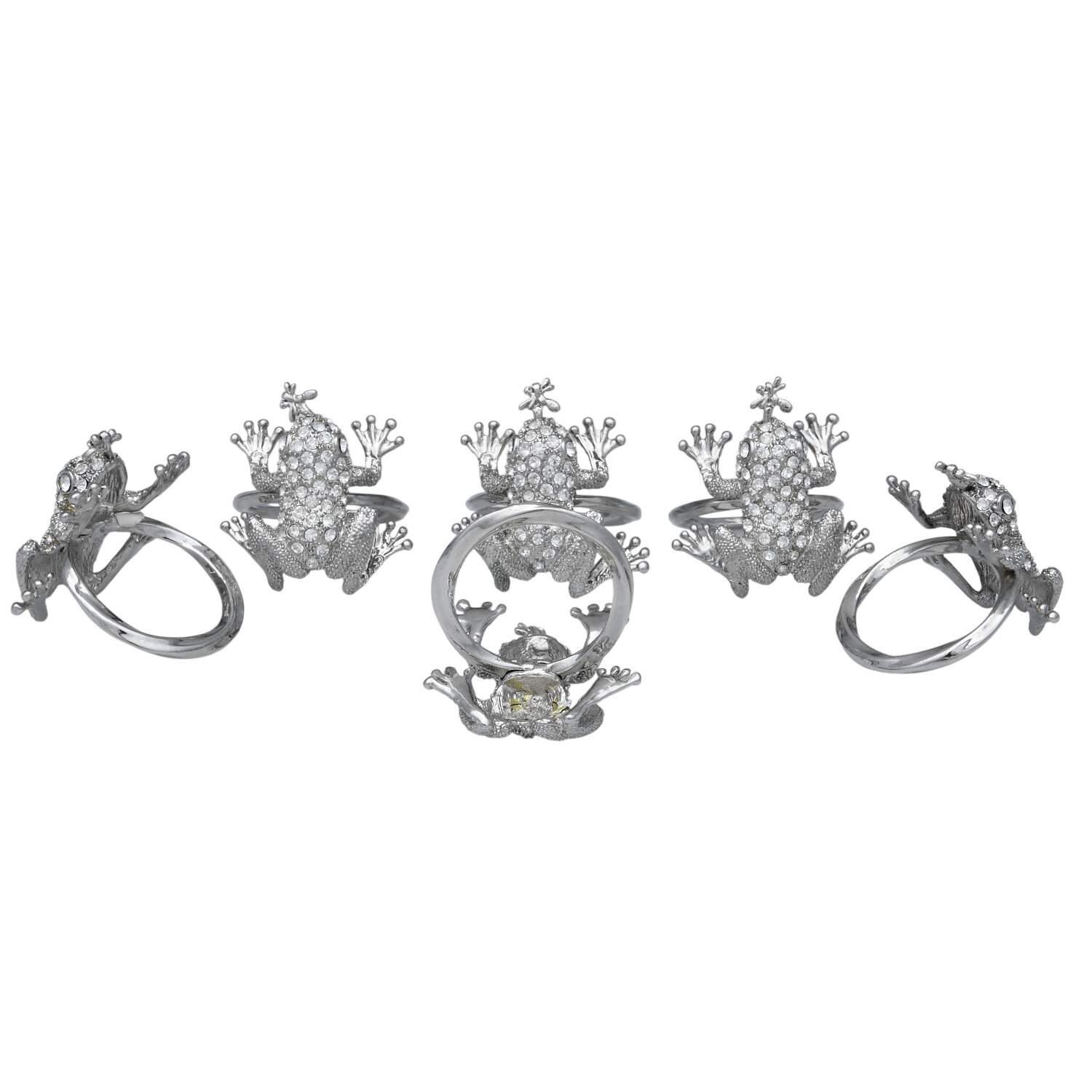 Figural Napkin Rings (Silverplate Napkin Ring - Set of 6 by Unknown Manufacturer-1