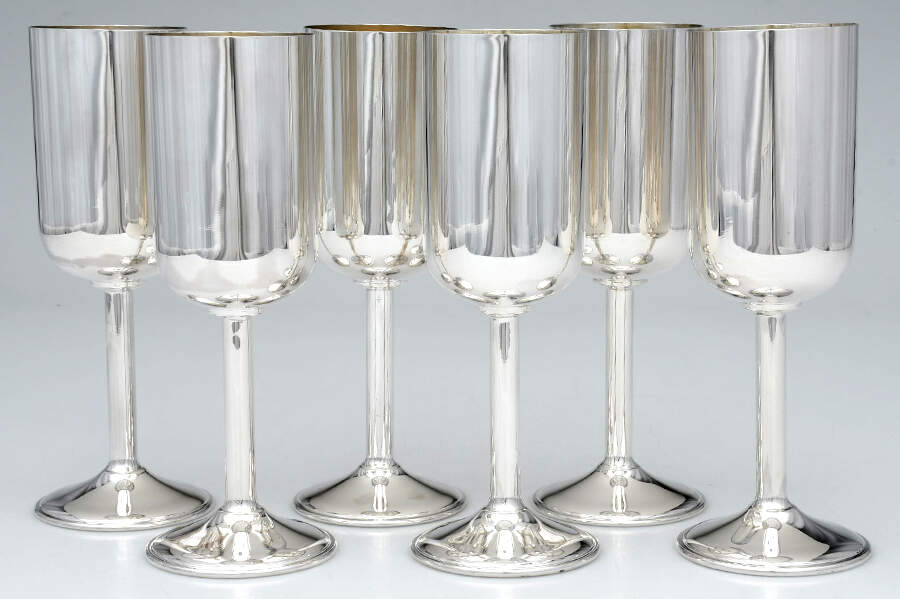Italy Sterling Hollowware Tea Goblet - Set of 6 by Unknown Manufacturer-1