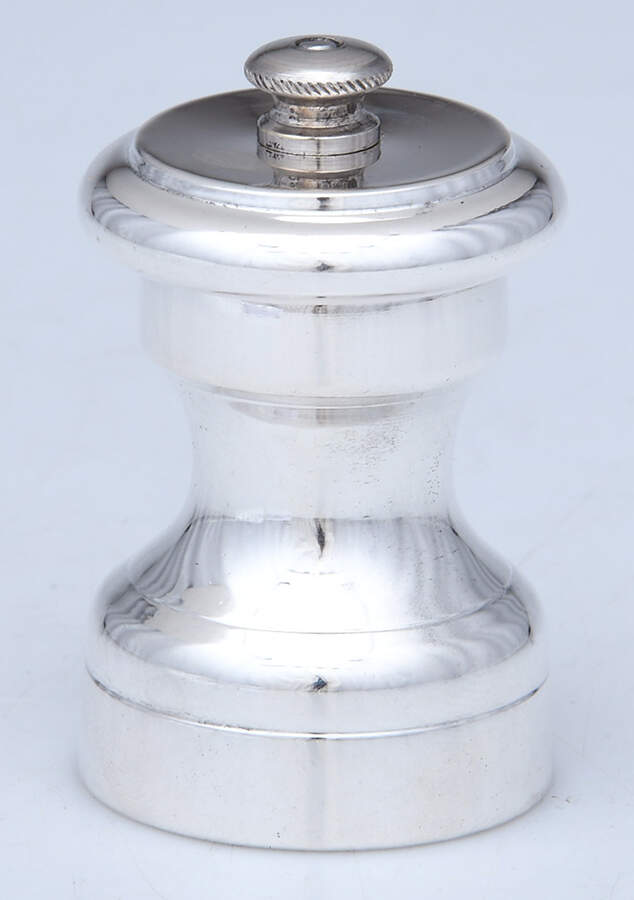 Italy Sterling Hollowware Weighted Pepper Mill by Unknown Manufacturer-1