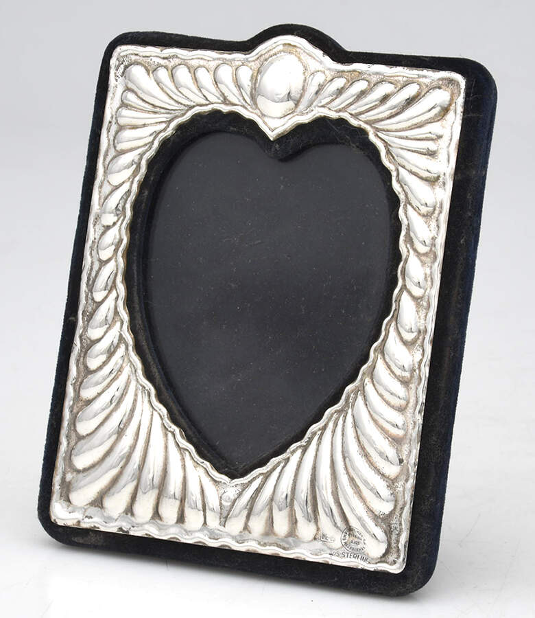 Mexico Sterling Hollowware Picture Frame-Holds 3 1/4" X 2 1/2" by Unknown Manufacturer-1