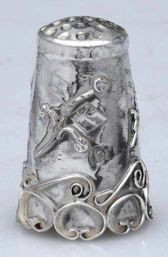 Mexico Sterling Hollowware Thimble by Unknown Manufacturer-1