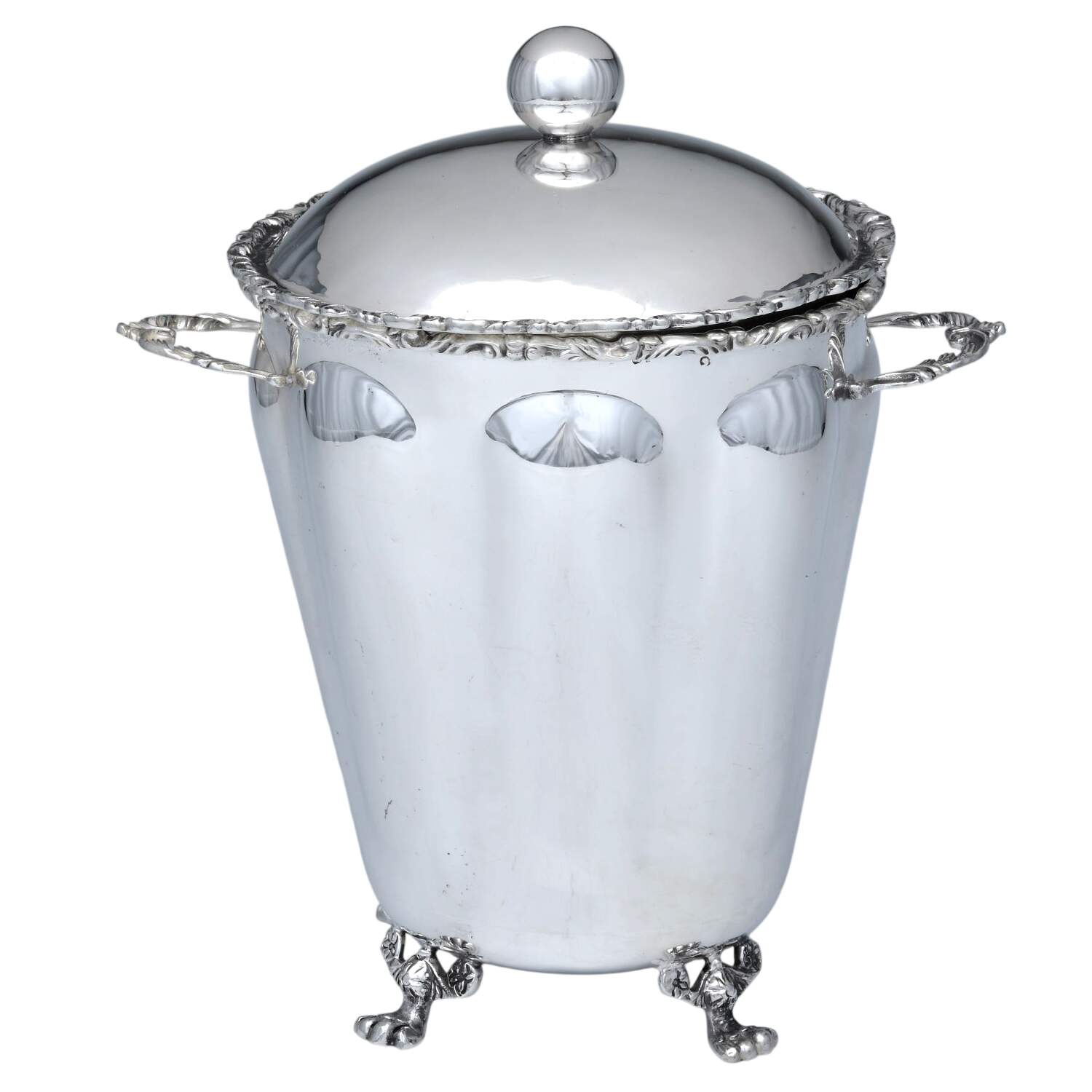 Mexico Sterling Hollowware Ice Bucket & Lid by Unknown Manufacturer-1
