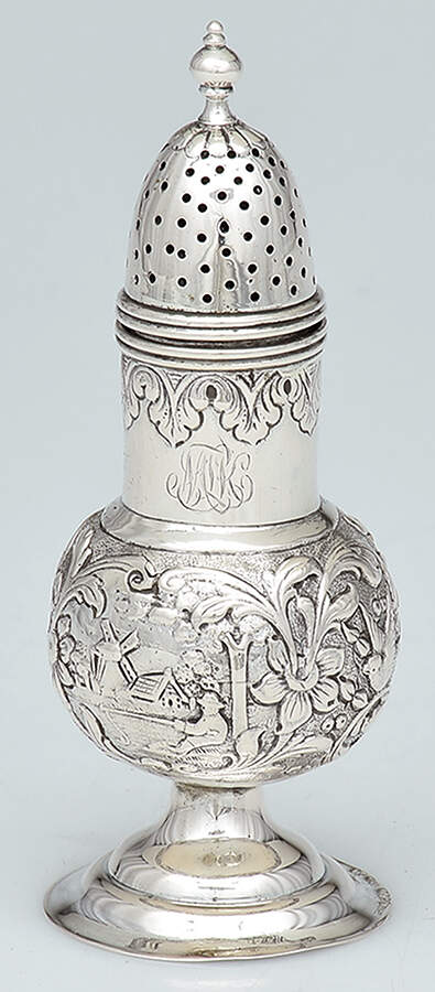 Germany Sterling Hollowware Pepper Shaker by Unknown Manufacturer-1