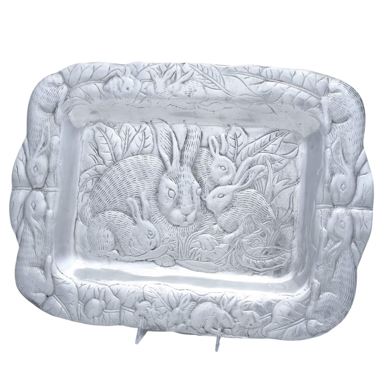 Aluminum Hollowware 18" Rectangular Platter by Unknown Manufacturer-1