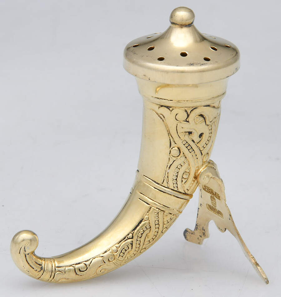 Norway Sterling Hollowware Salt Shaker by Unknown Manufacturer-1