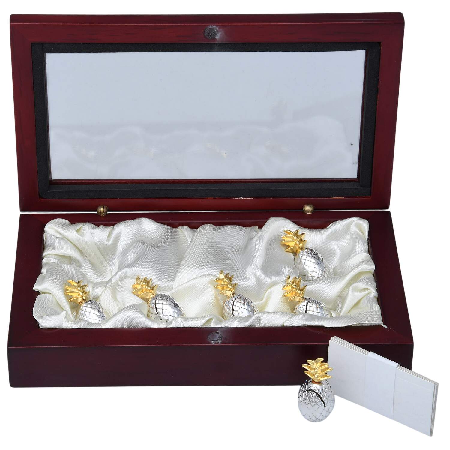 China Silverplate Hollowware Place Card Holder (Set of 6) by Unknown Manufacturer-1