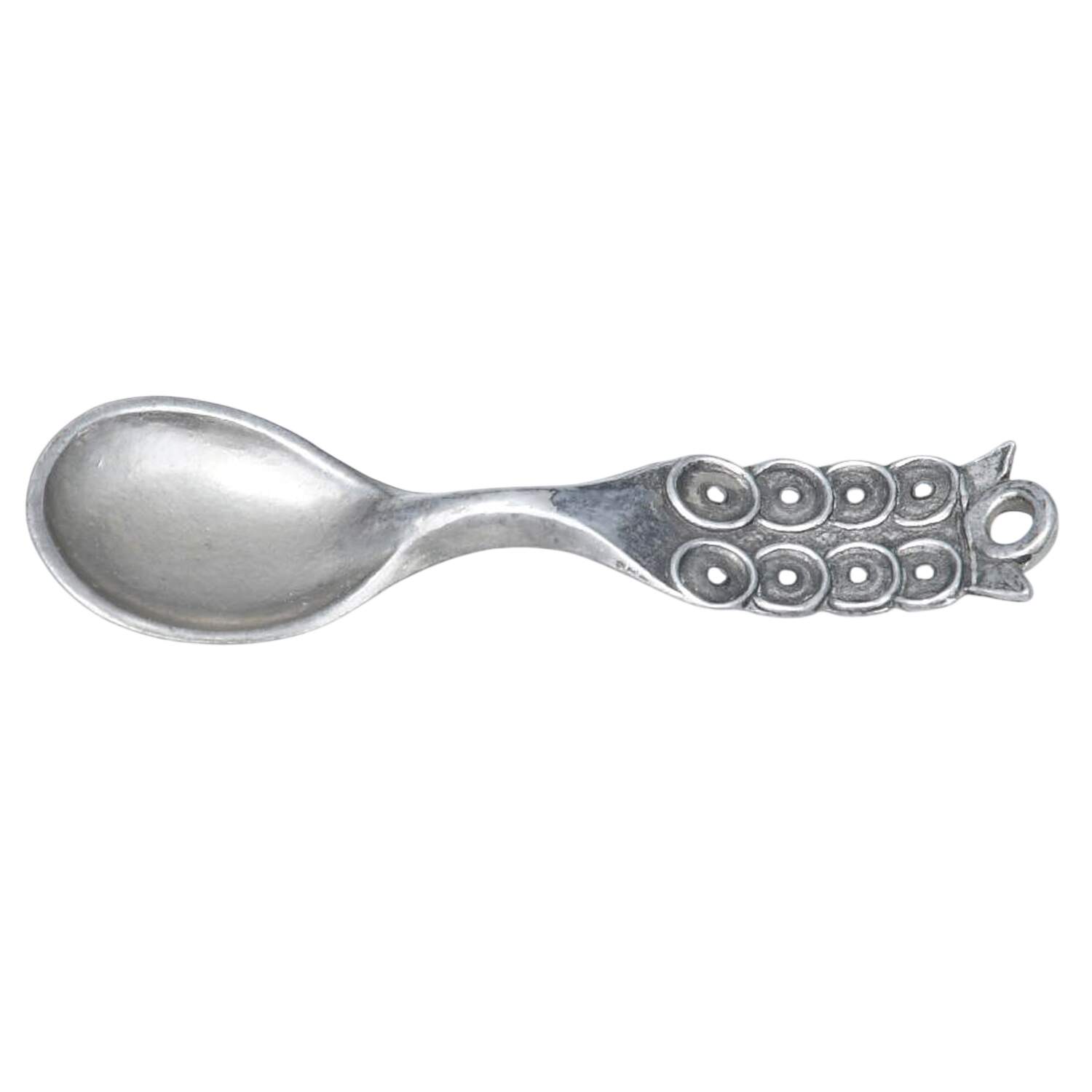 Norway Pewter Hollowware Spoon for Figural Salt Cellar by Unknown Manufacturer-1