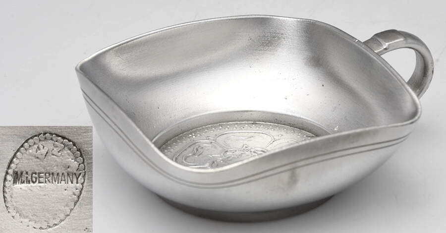 Germany Pewter Hollowware Individual Wine Tasting/Tastevin by Unknown Manufacturer-1