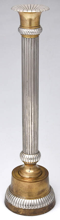 India Silverplate Hollowware-Plain 18" Candlestick by Unknown Manufacturer-1