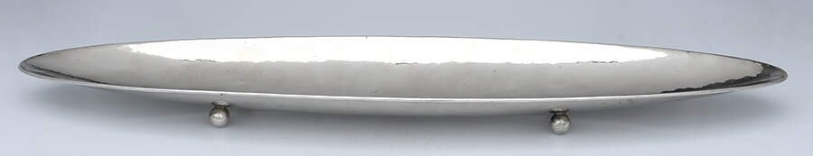 Brass Hollowware 36" Footed Fish Platter by Unknown Manufacturer-1