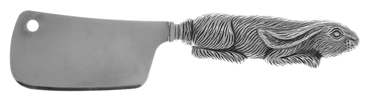 Bunnies (Aluminum, Hollowware) Cheese Cleaver with Stainless Blade by Unknown Manufacturer-1