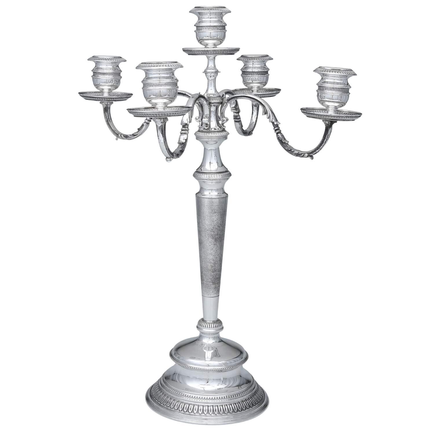 UNH38 (Sterling, Hollowware) Large 5-Light Candelabra by Unknown Manufacturer-1