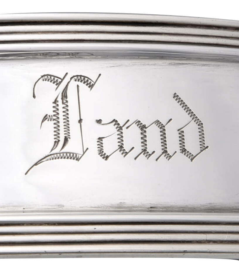 09776 (Sterling, Hollowware) 16" Handled Basket by Unger Brothers-4