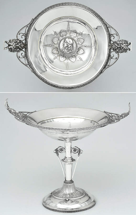 Medallion Sterling Hollowware 2 Handle Round Pedestal Centerpiece by Unknown Manufacturer-1