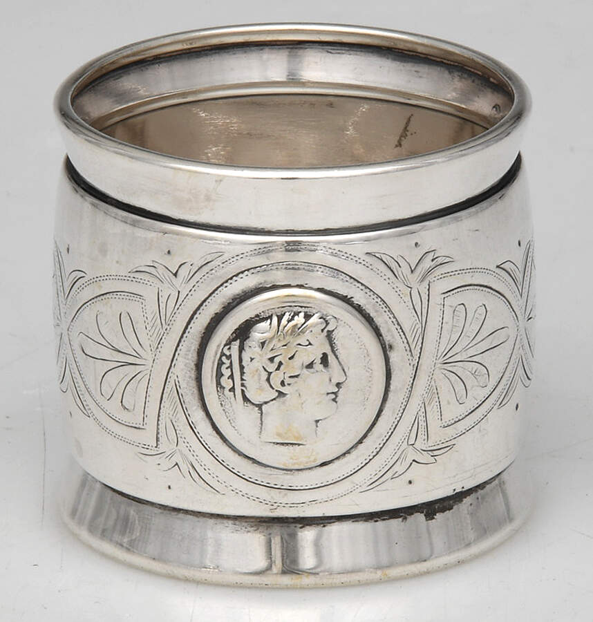Medallion Sterling Hollowware Napkin Ring by Unknown Manufacturer-1