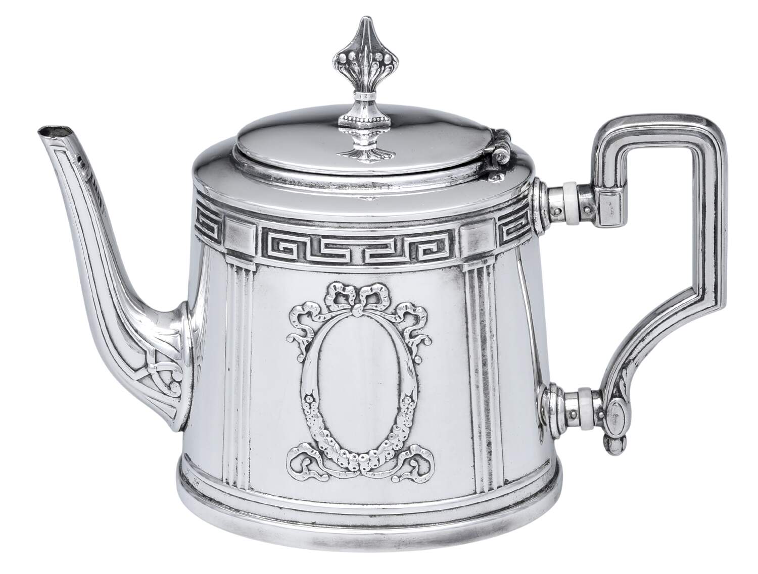 UNH47 (Silverplate, Hollowware) Tea Pot by Unknown Manufacturer-1