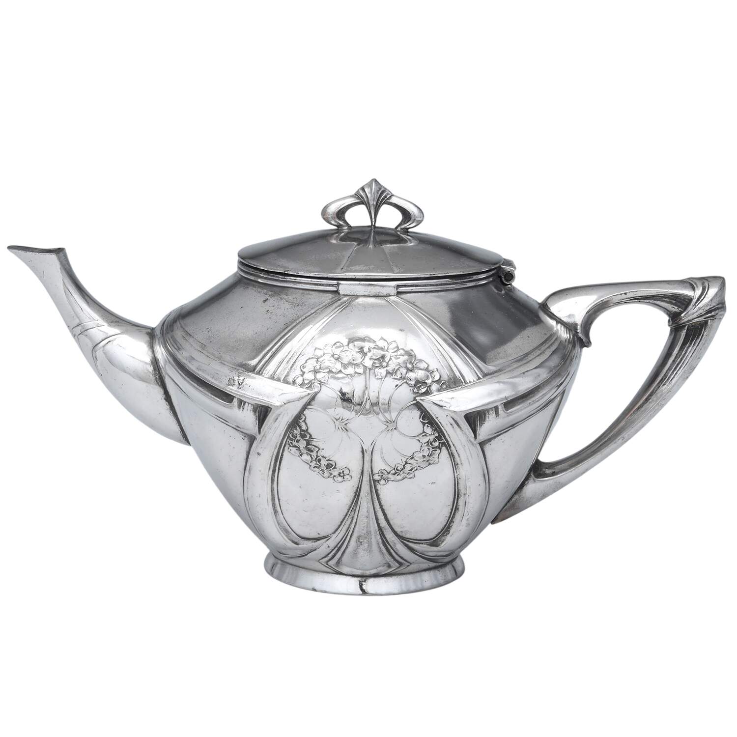 UNH50 (Silverplate, Hollowware) Teapot by Unknown Manufacturer-1