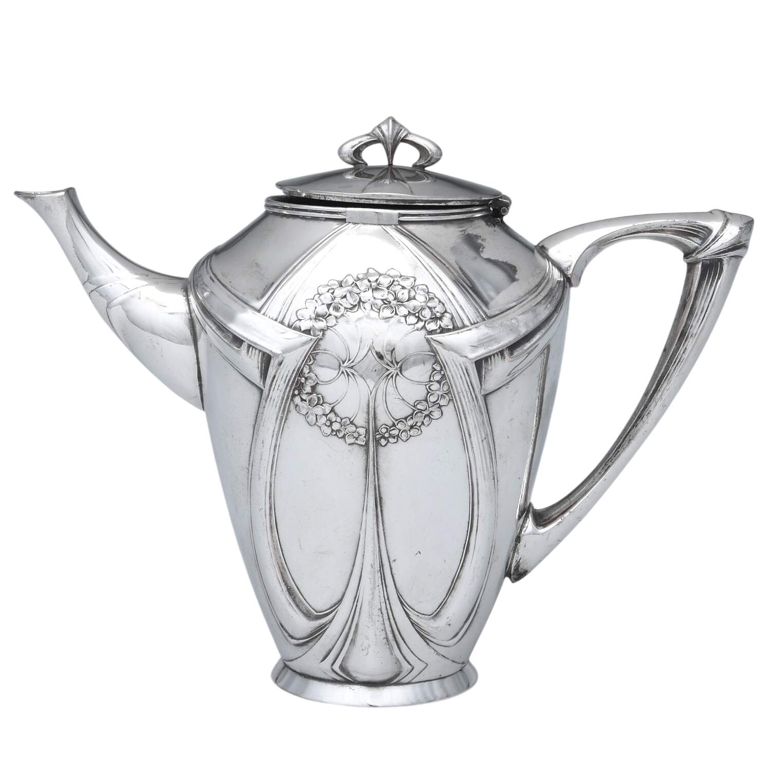 UNH50 (Silverplate, Hollowware) Silverplate Coffee Pot by Unknown Manufacturer-1