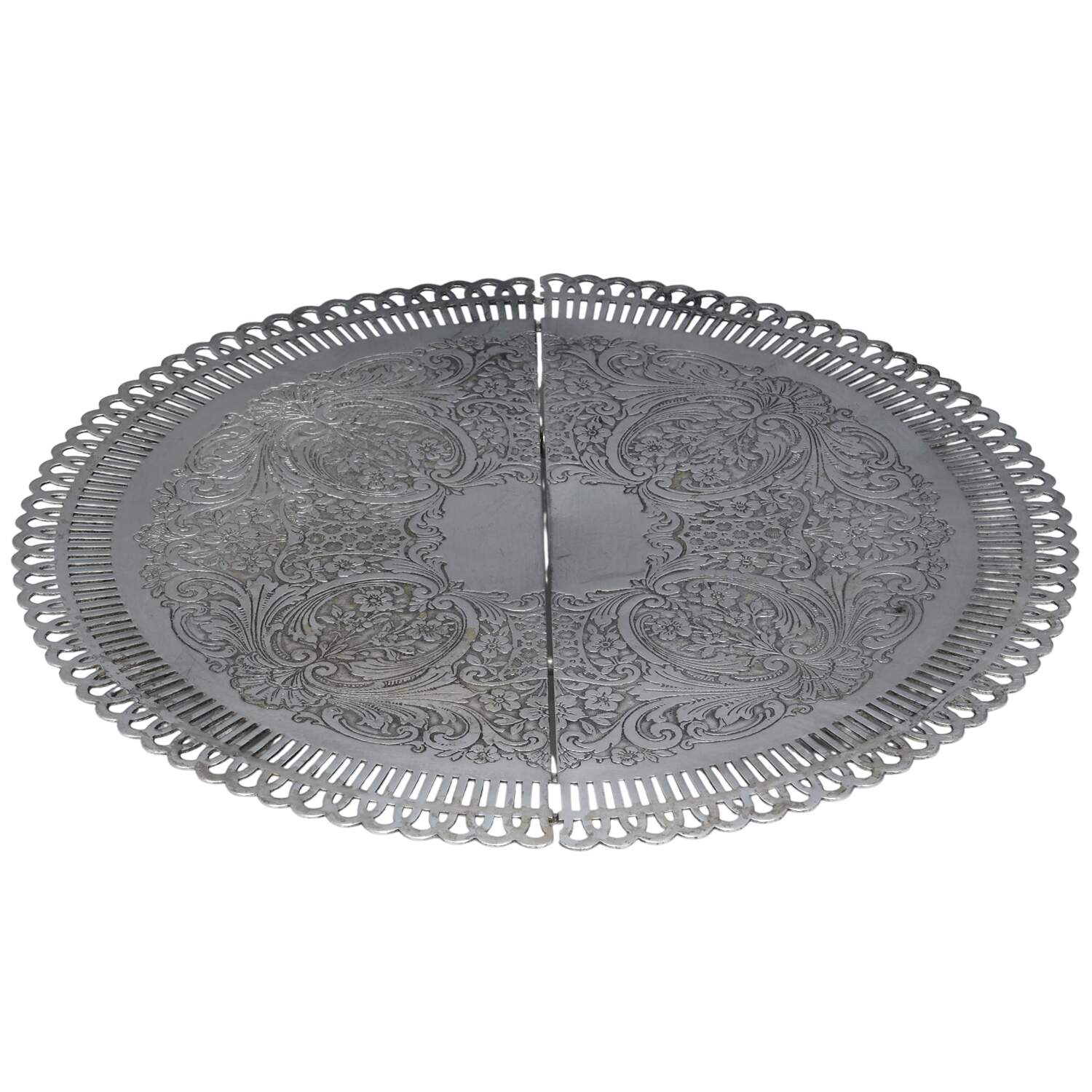 Silverplate Hollowware Expandable Trivet by Wallace Silver-1
