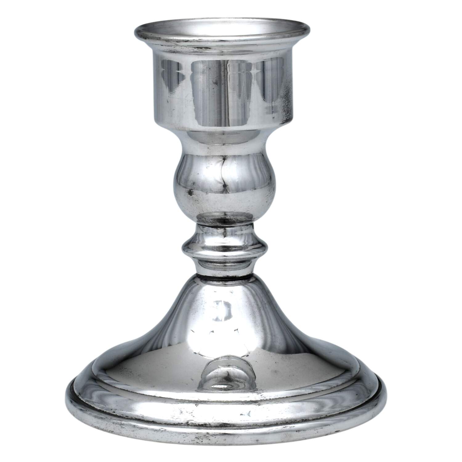 Pewter Hollowware 4" Console Candleholder by Web Silver-1