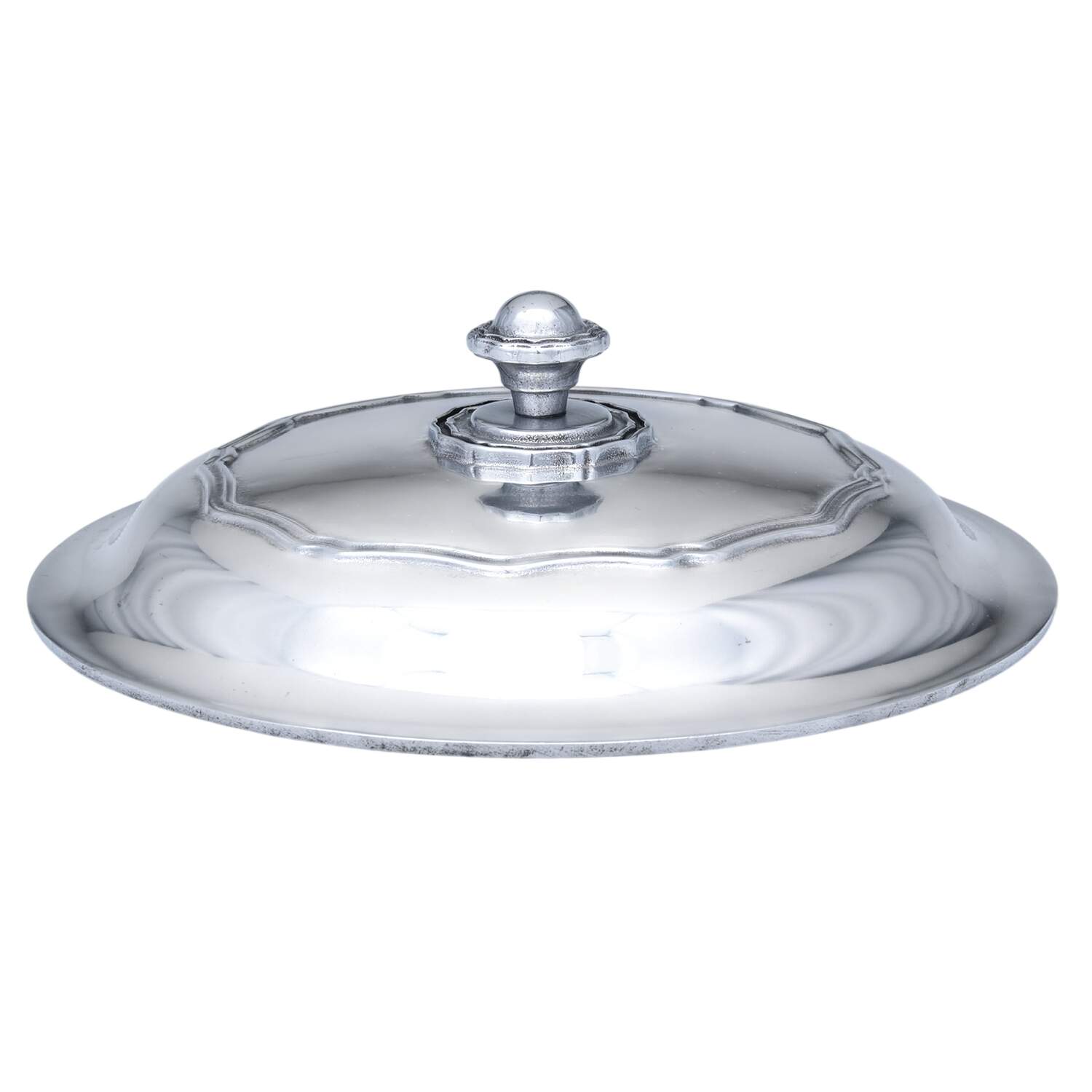 Queen Anne (Armetale, Hollowware, Glossy) Lid for 3.5 Qt Round Casserole by Wilton Armetale-1