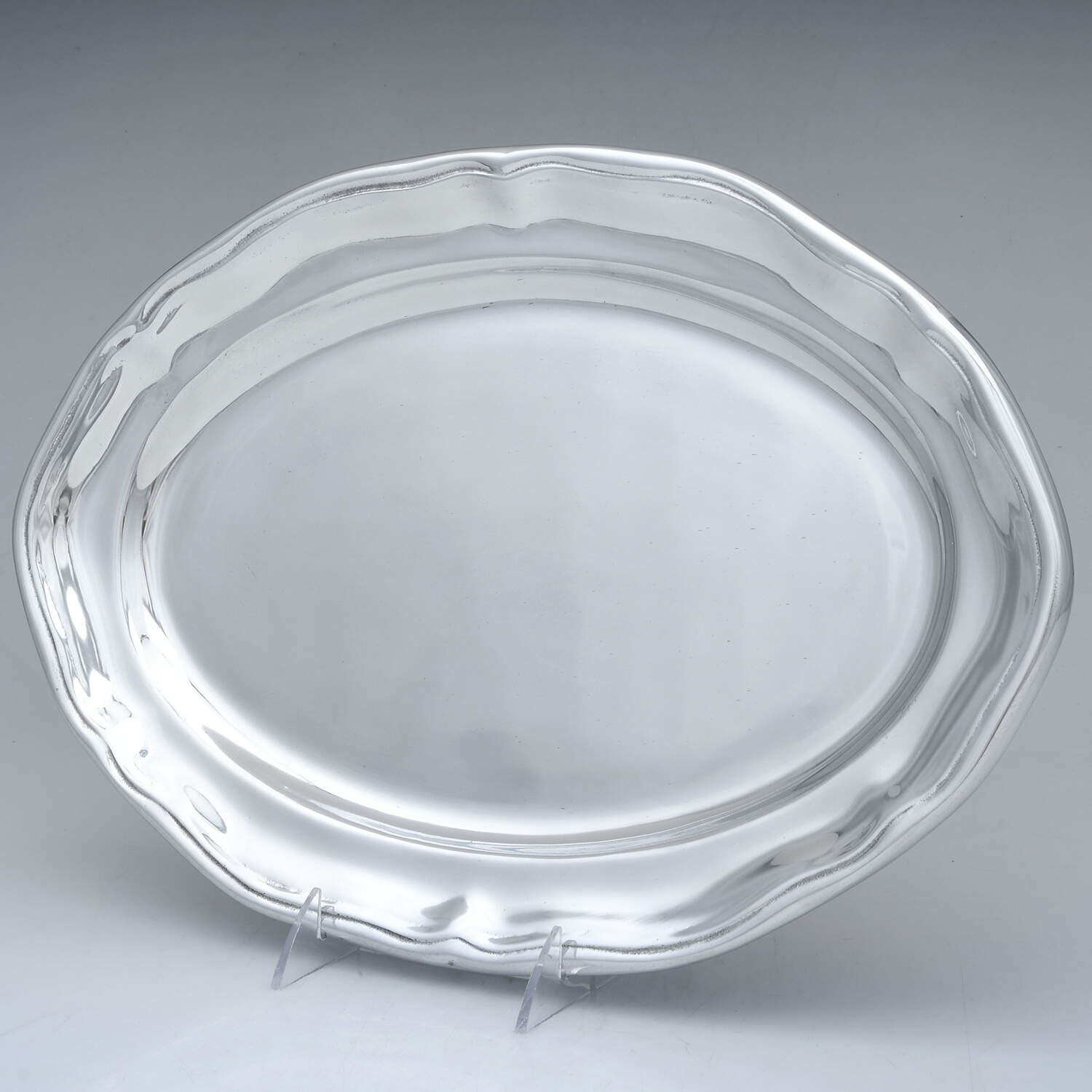 Queen Anne (Armetale, Hollowware, Glossy) Large Oval Tray by Wilton Armetale-1