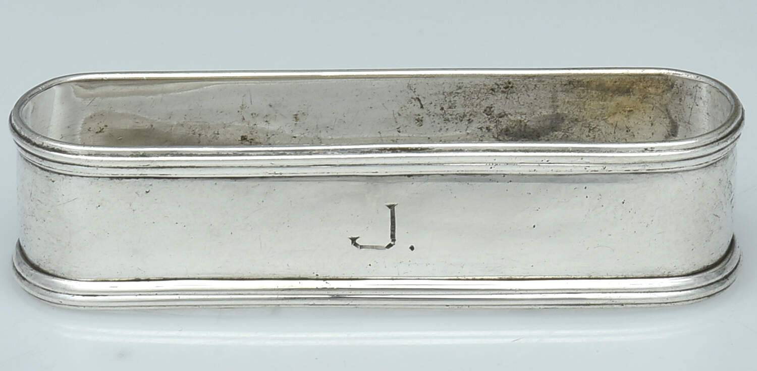 Sterling Hollowware Oblong Napkin Ring by Webster Co-1